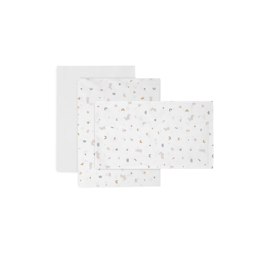 Juego de sábanas 3 piezas para Maxicuna de 70 RABBIT BEIGE 