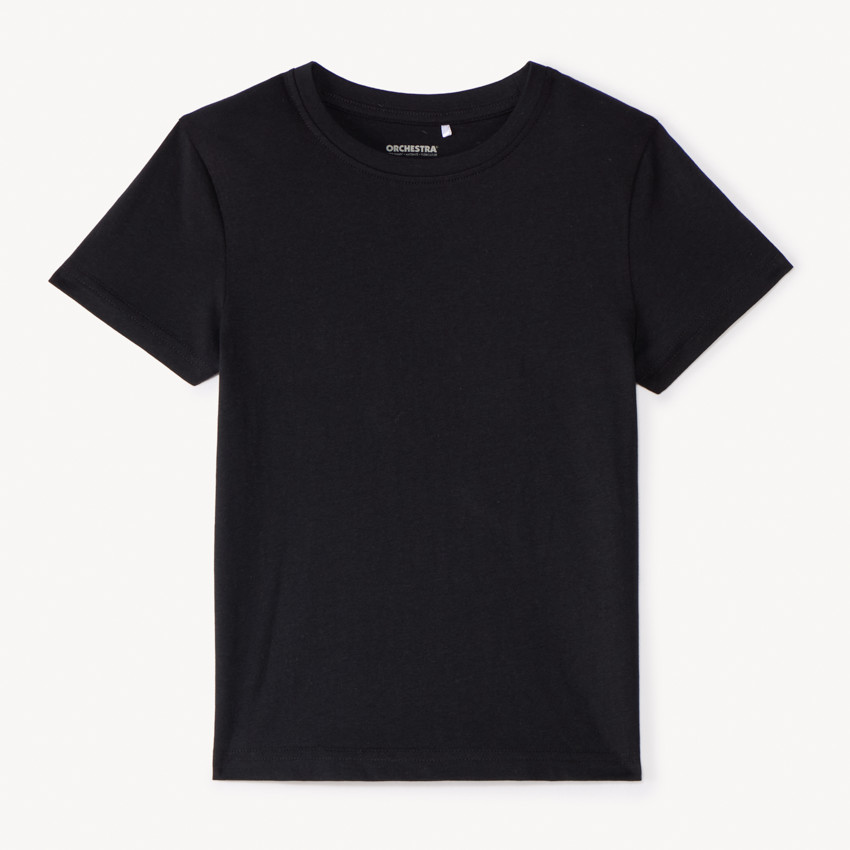 Camiseta de manga corta lisa para niño 