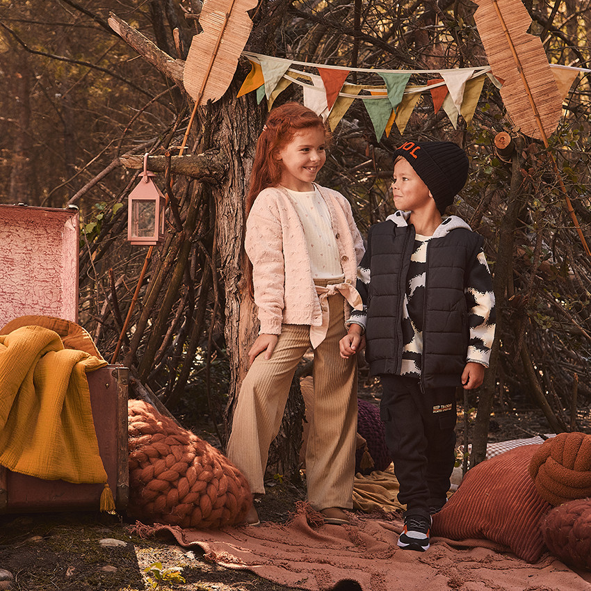 Sudadera de felpa con estampado original para niño 