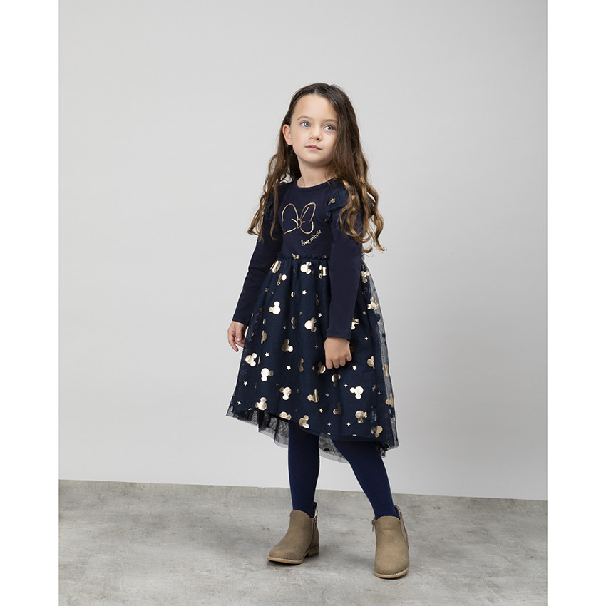 Robe manches longues effet 2 en 1 à imprimé Mickey Disney 
