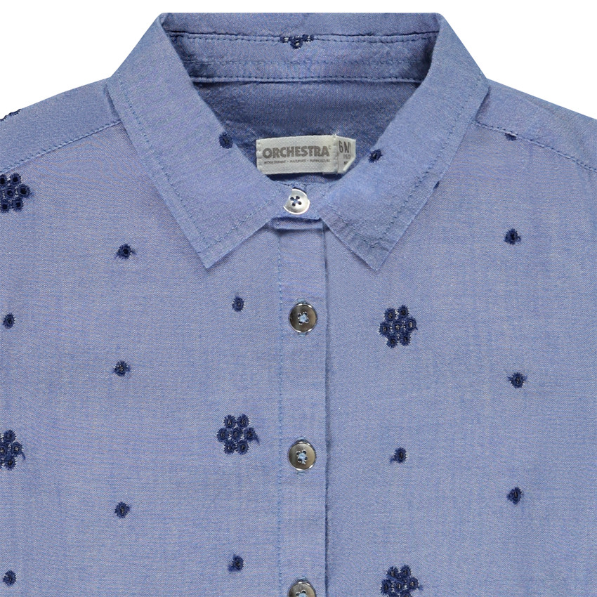 Camisa de manga larga con bordado para niña  Additional Camisa de manga larga con bordado para niña