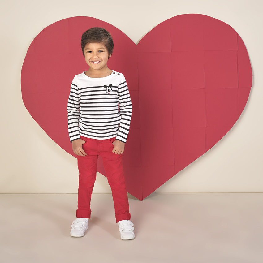 Marinière en jersey broderie Mickey Disney  Additional Marinière en jersey broderie Mickey Disney