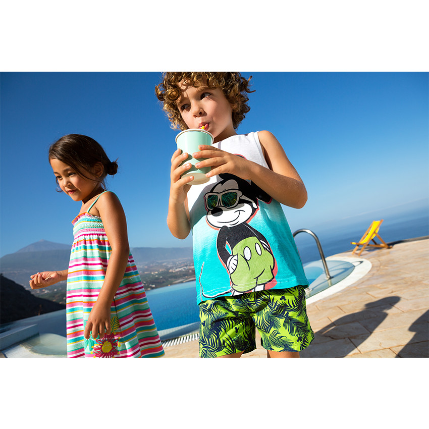 Camiseta de punto con efecto degradado Disney con estampado Mickey 