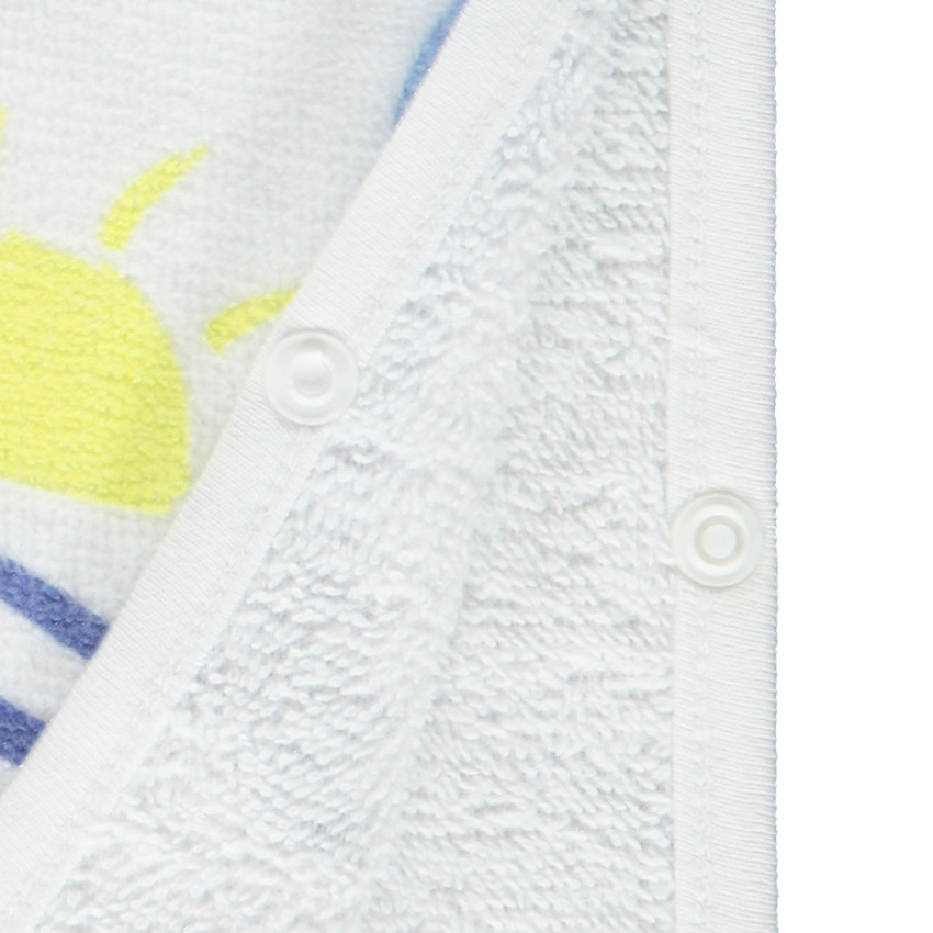 Capa de baño de rizo estampado arty para bebé niño 