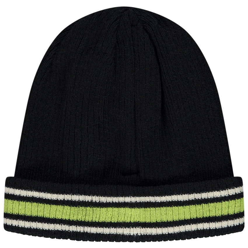 Gorro de efecto canalé con bordado 3D para niño 