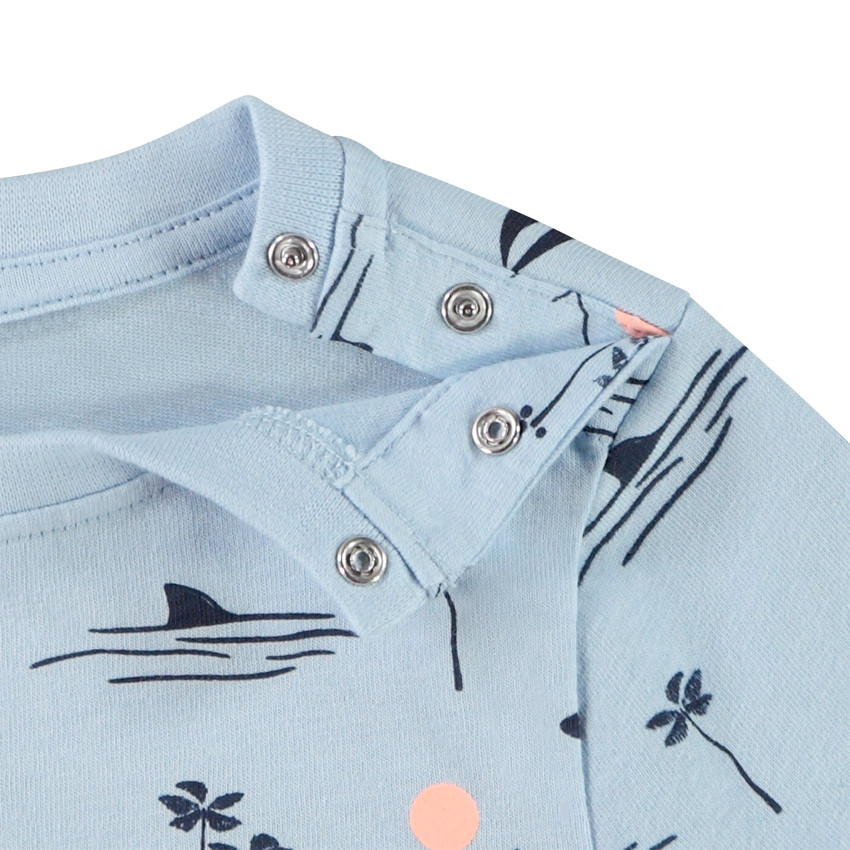 Camiseta de manga corta estampada para bebé niño 