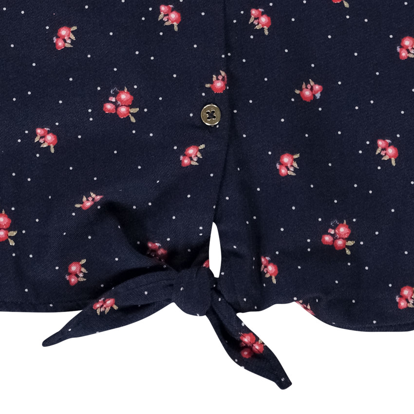 Camisa manga larga flores 