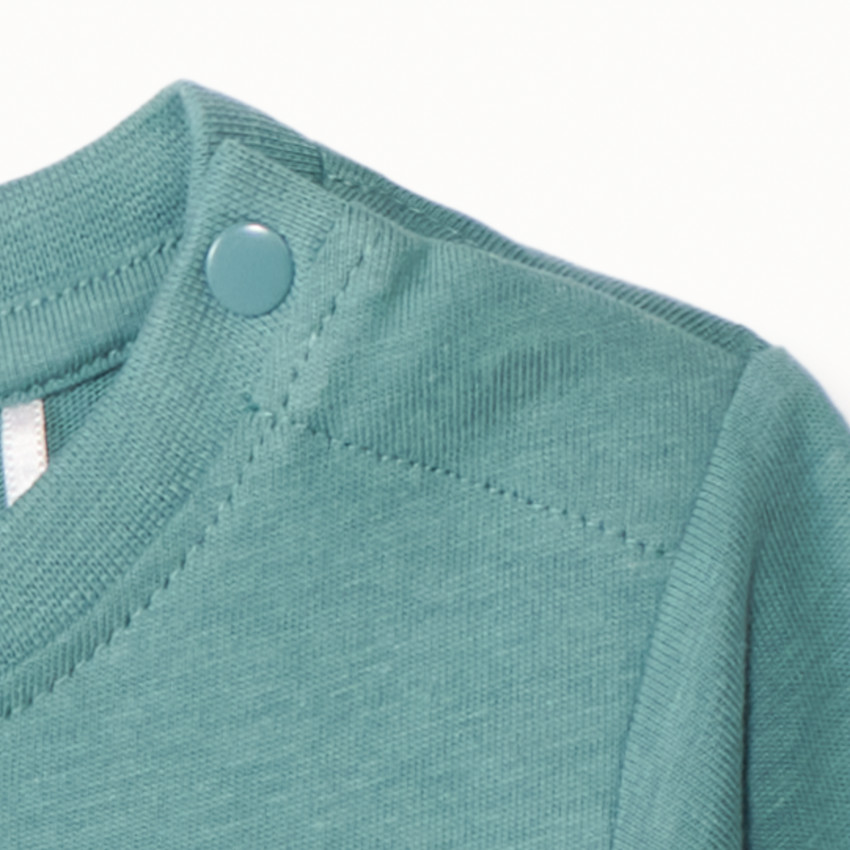 Camiseta de manga larga con bordado efecto bucle para bebé niño 