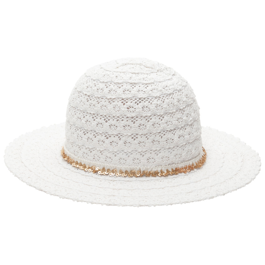 Sombrero efecto bordado con lentejuelas  Additional Sombrero efecto bordado con lentejuelas