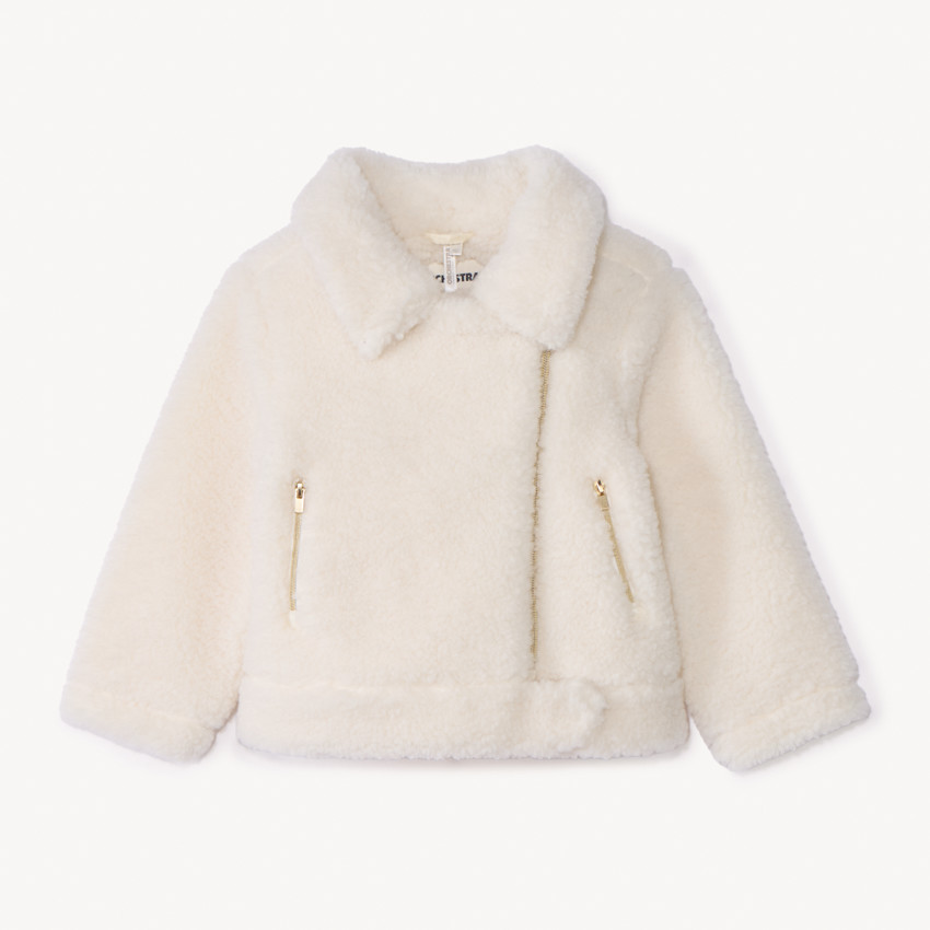 Perfecto en sherpa moutonné pour bébé fille 