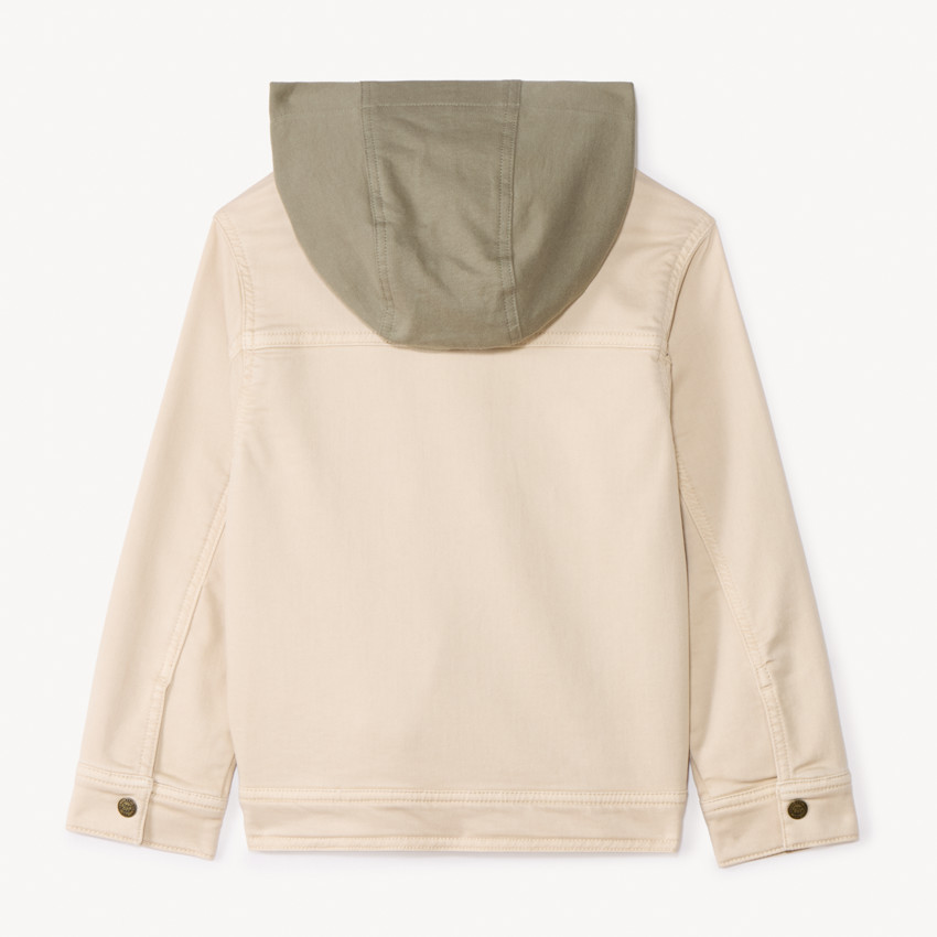 Chaqueta de jeans con capucha desmontable para niño 