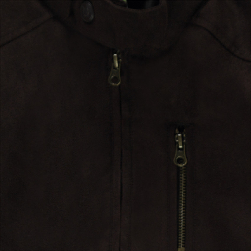 Júnior - Cazadora de ante con bolsillos  