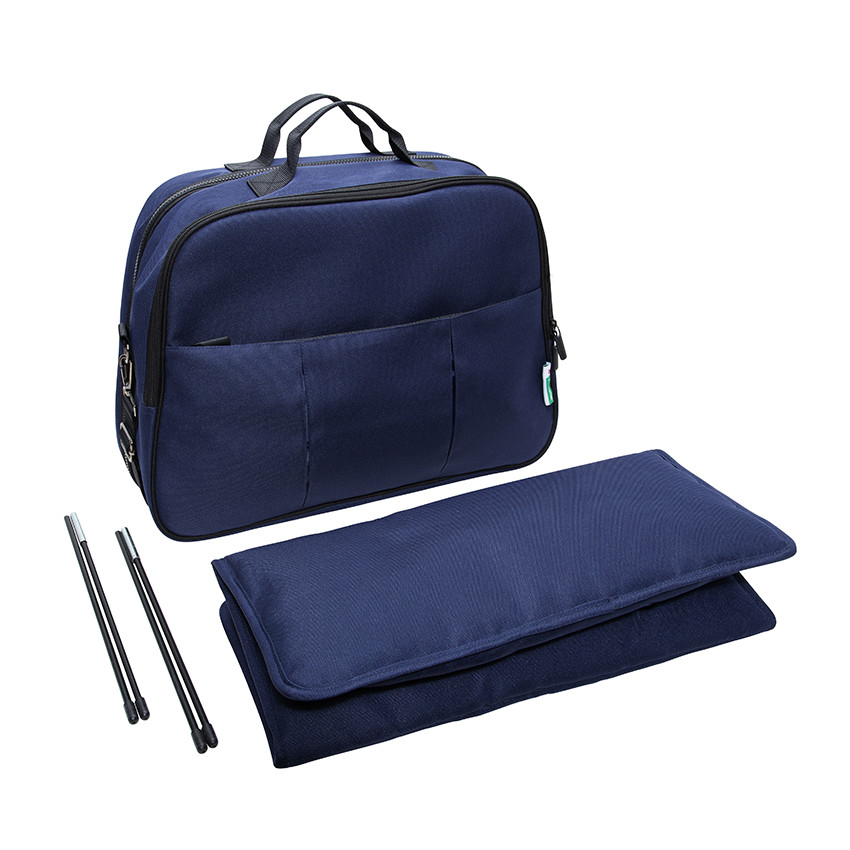 Bolso cambiador / cuna DOBEBEDO 2 en 1 - Azul marino 
