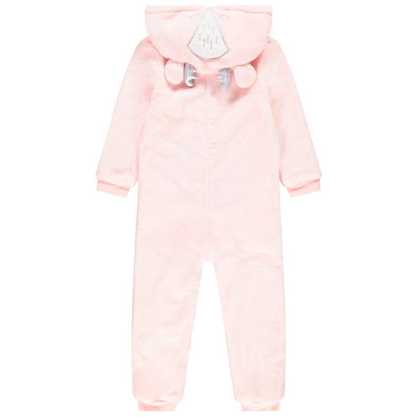 Pelele de sherpa con estampado de alce para niña 