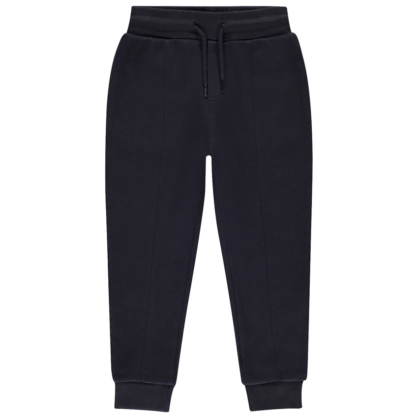 Pantalón jogging de interlock piqué liso para niño 