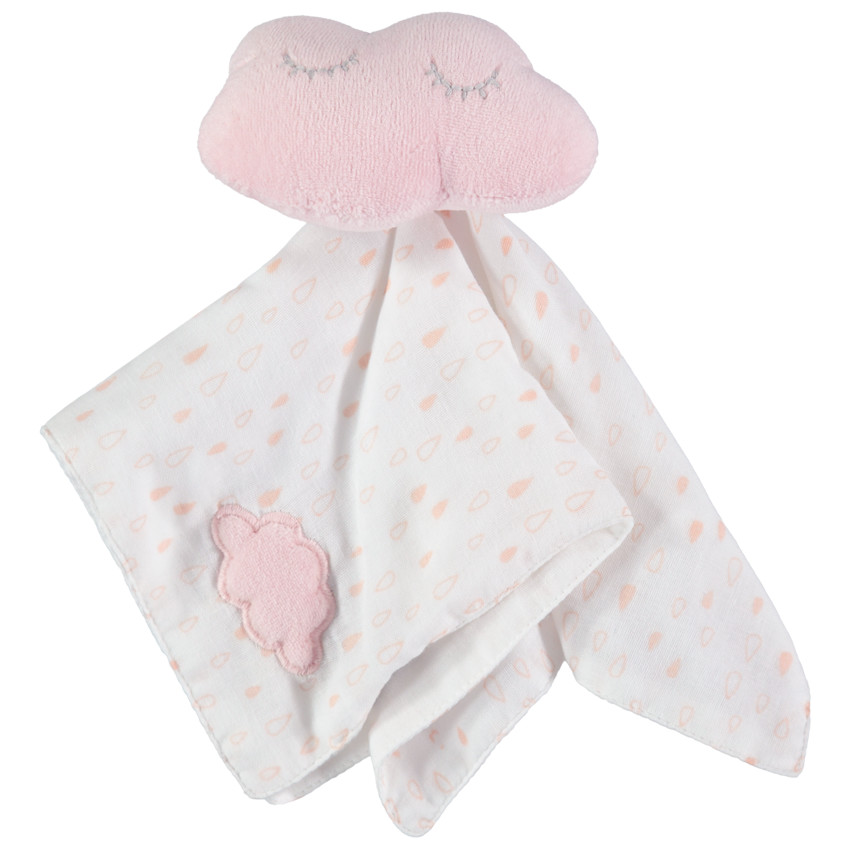 Pañuelo de peluche nube estampada con gotas de lluvia para bebé  Additional Pañuelo de peluche nube estampada con gotas de lluvia para bebé