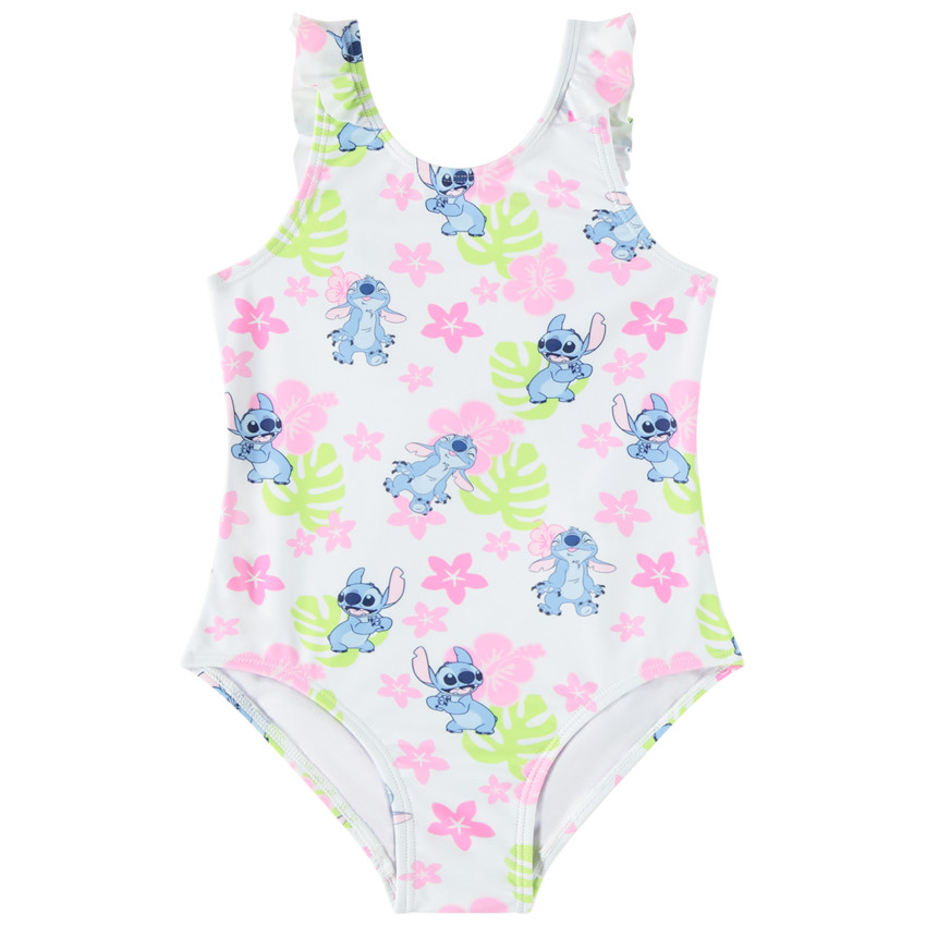 Maillot de baño de una pieza estampado de Stitch Disney para niña 