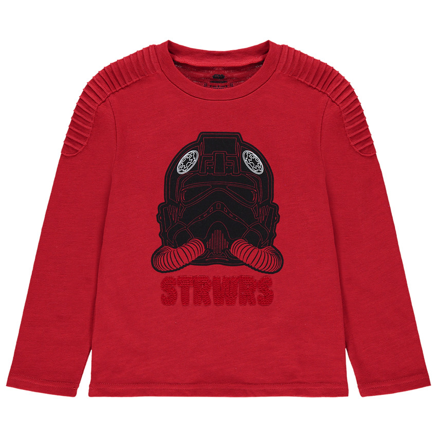 T-shirt manches longues en jersey avec print Stormtrooper Star Wars et sequins 