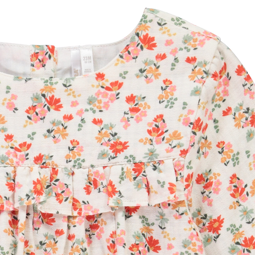 Túnica de manga larga estampada para bebé niña 