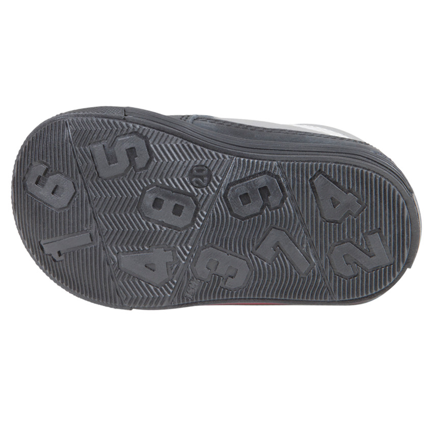 Botas bajas con cordones de cuero con remache con impreso 