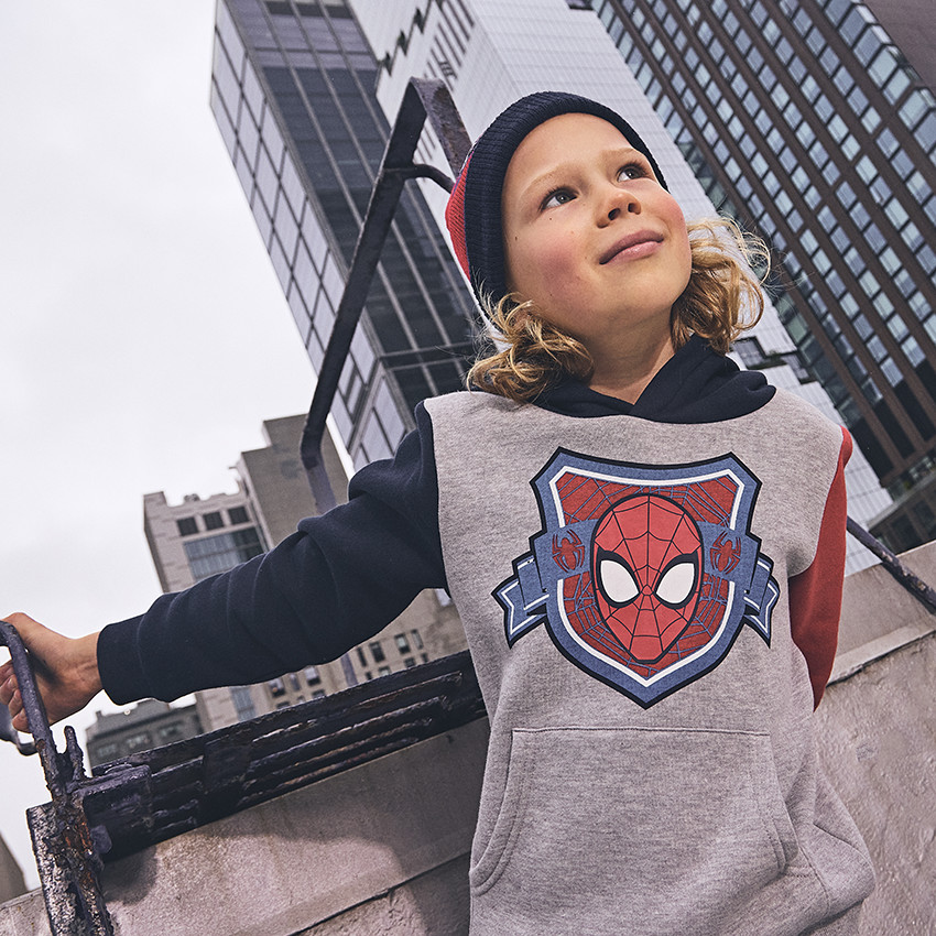 Conjunto de chándal efecto color block Spider-Man Marvel para niño 