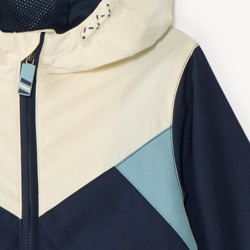 Cortavientos con capucha impermeable de ripstop para bebé niño. 