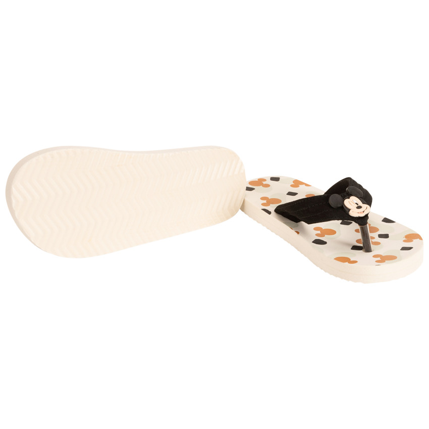 Chanclas con tira flexible estampada y parche de Mickey Disney para niño 