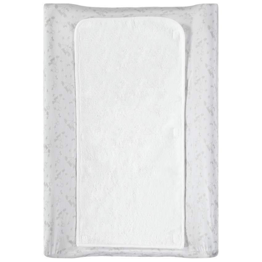 Housse de matelas à langer en satin de coton Le jardin de Lila  Additional Housse de matelas à langer en satin de coton Le jardin de Lila