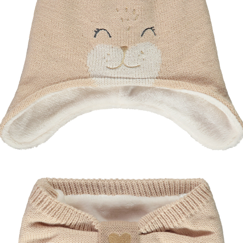 Conjunto de gorro y snood de punto para bebé niña  Additional Conjunto de gorro y snood de punto para bebé niña
