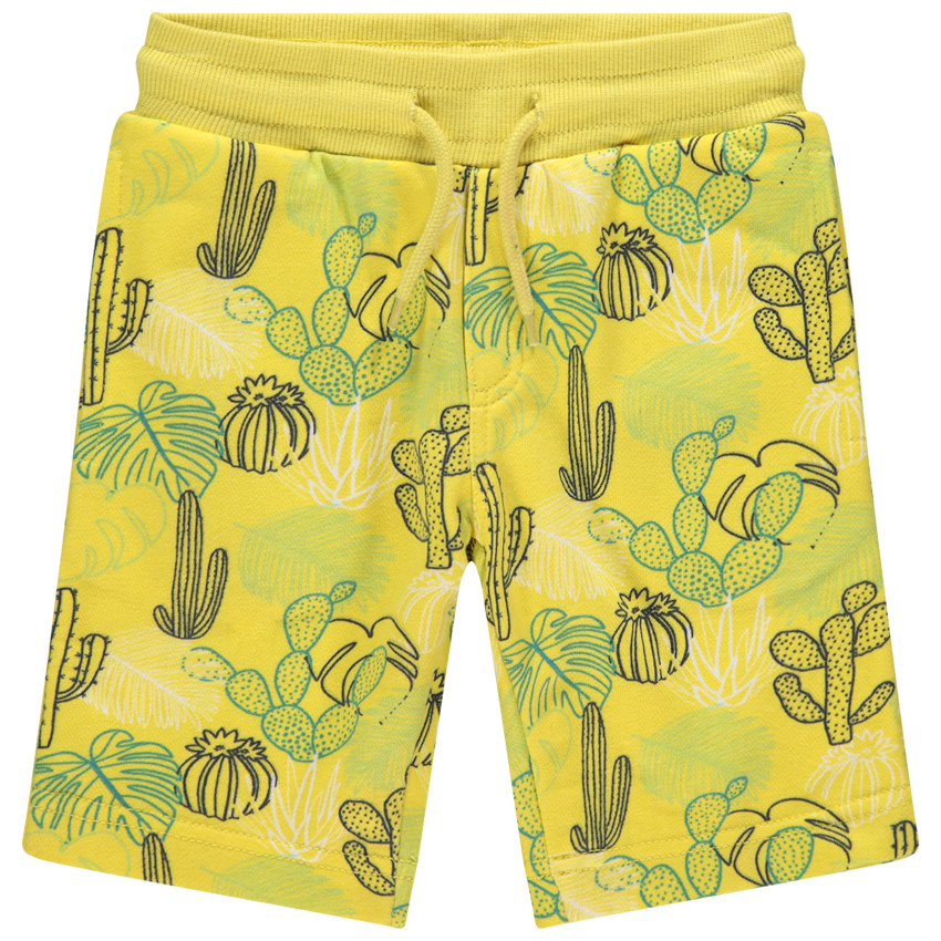 Bermuda en molleton imprimé all-over 