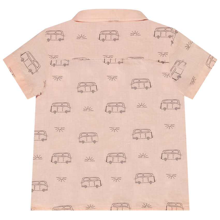 Camiseta de manga corta de algodón con estampado de Vans para bebé niño 