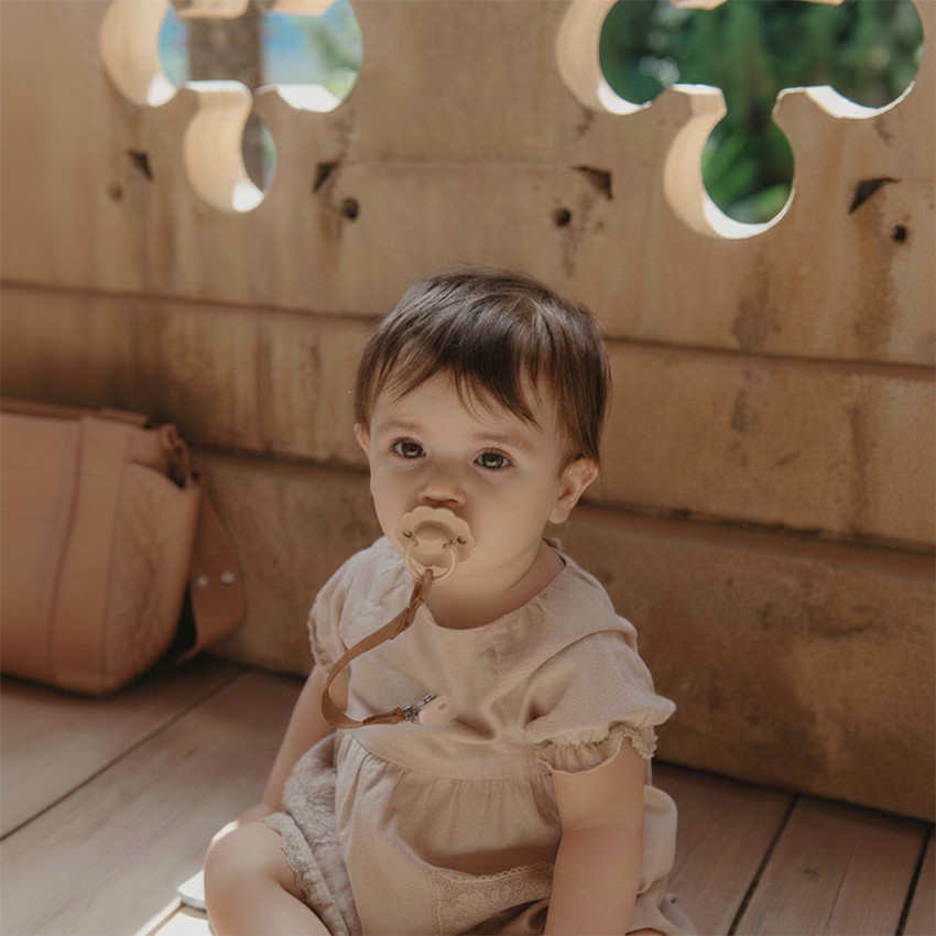 Chupete tetina fisiológica silicona SX PRO Wonder 6-18M beige intenso 