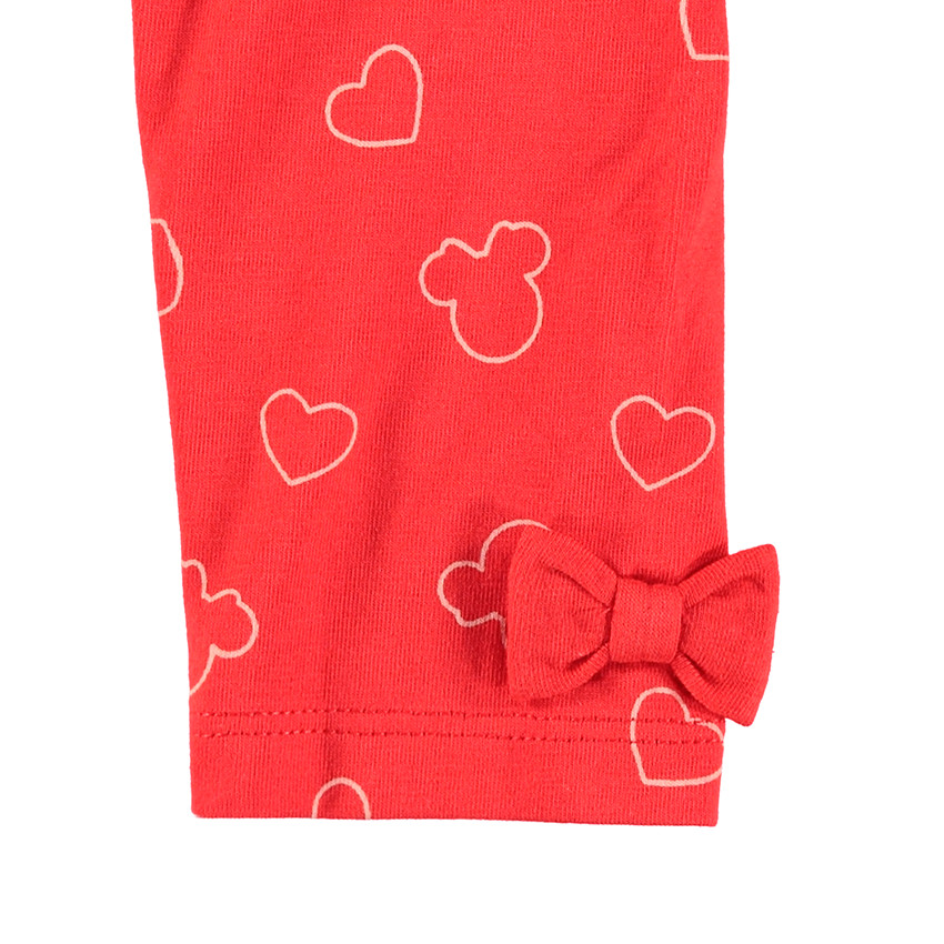 Túnica de manga corta con estampado de Minnie ©Disney y leggings estampados all over 