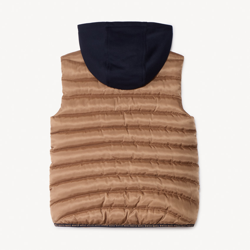 Chaleco acolchado sin mangas con capucha para niño 