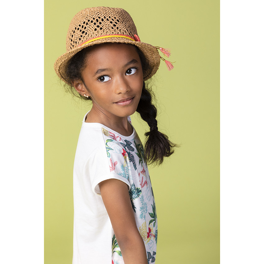 Camiseta manga corta estampado vegetal 