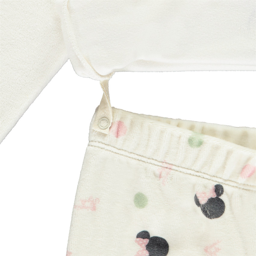 Pelele de 2 piezas Minnie Disney para bebé niña con diferentes acabados según la edad. 