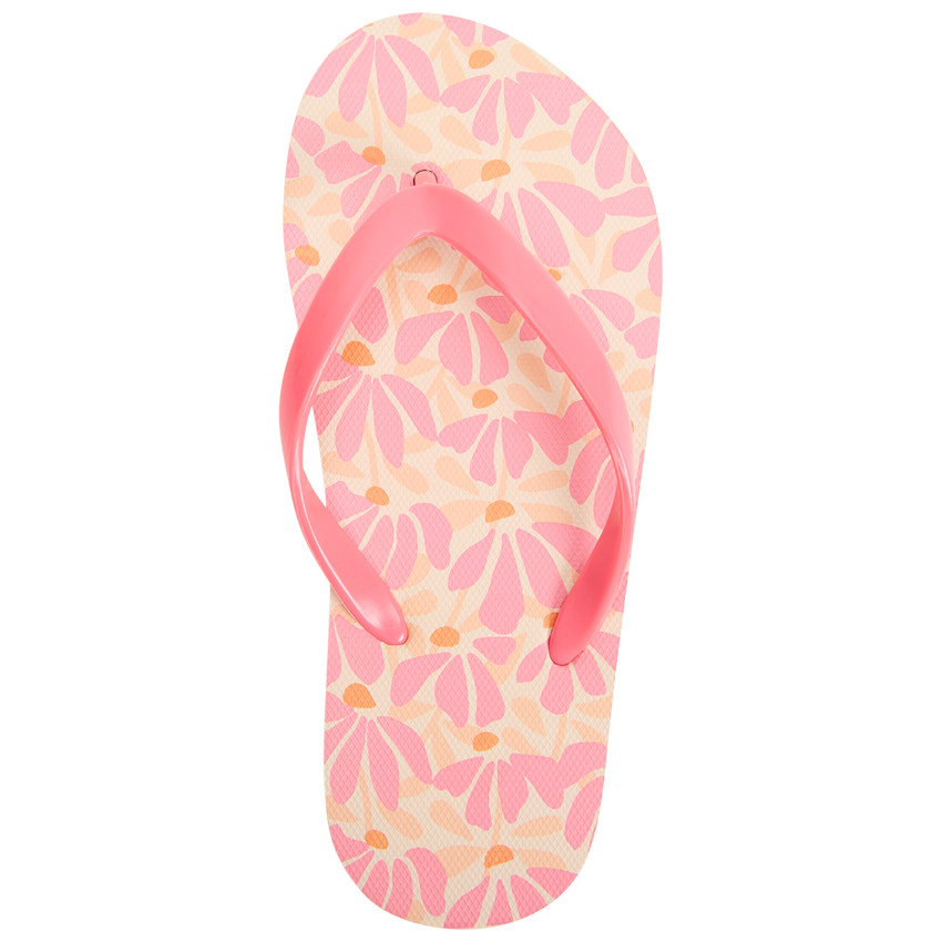 Tongs impresas de pétalos para niña con tira según la talla 