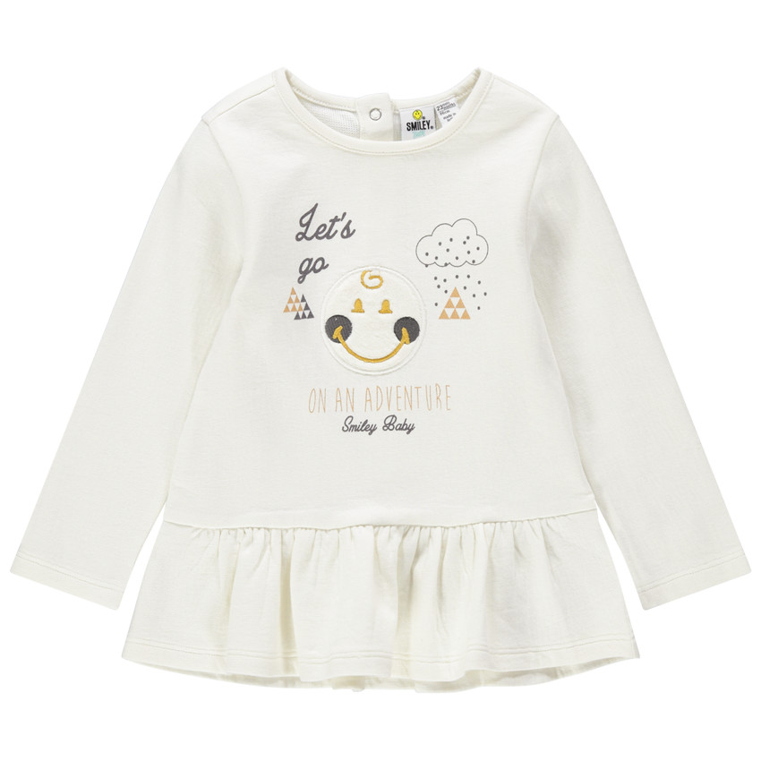 Túnica de manga larga de punto con bordados Smiley  Additional Túnica de manga larga de punto con bordados Smiley