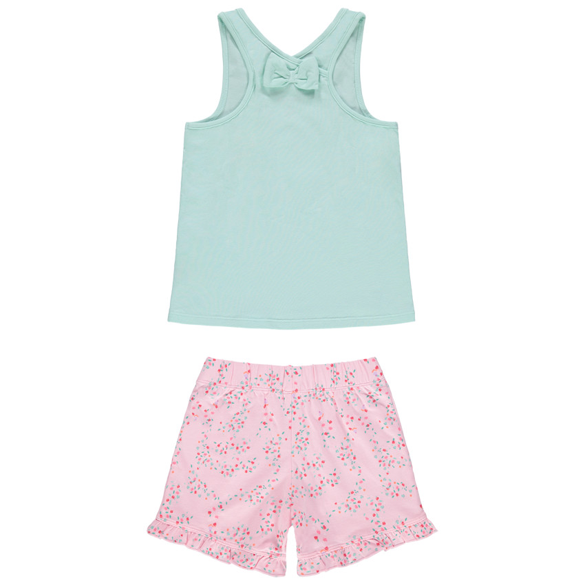Pyjama court à licorne et fleurs imprimées  Additional Pyjama court à licorne et fleurs imprimées