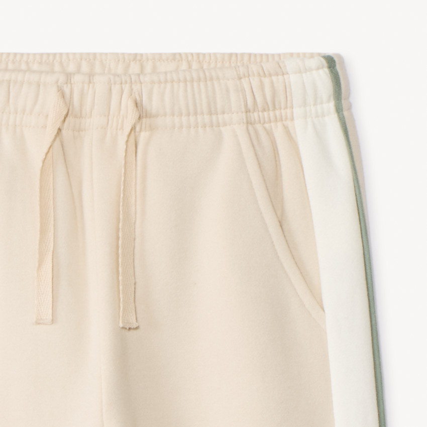 Pantalón de jogging ancho de felpa con bandas para niña 