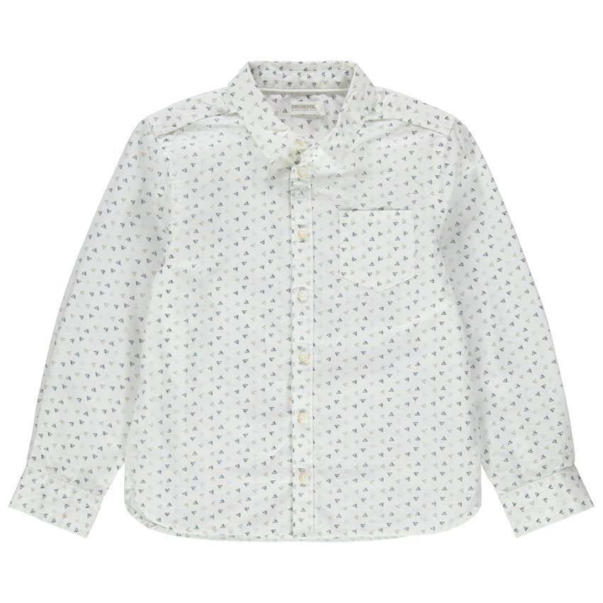 Camisa de manga larga con estampados gráficos all-over y bolsillos  Additional Camisa de manga larga con estampados gráficos all-over y bolsillos