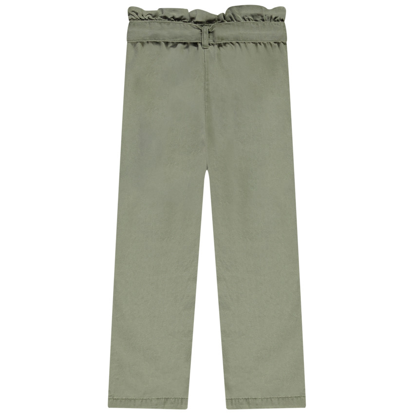 Pantalón fluido de lyocell liso para niña 