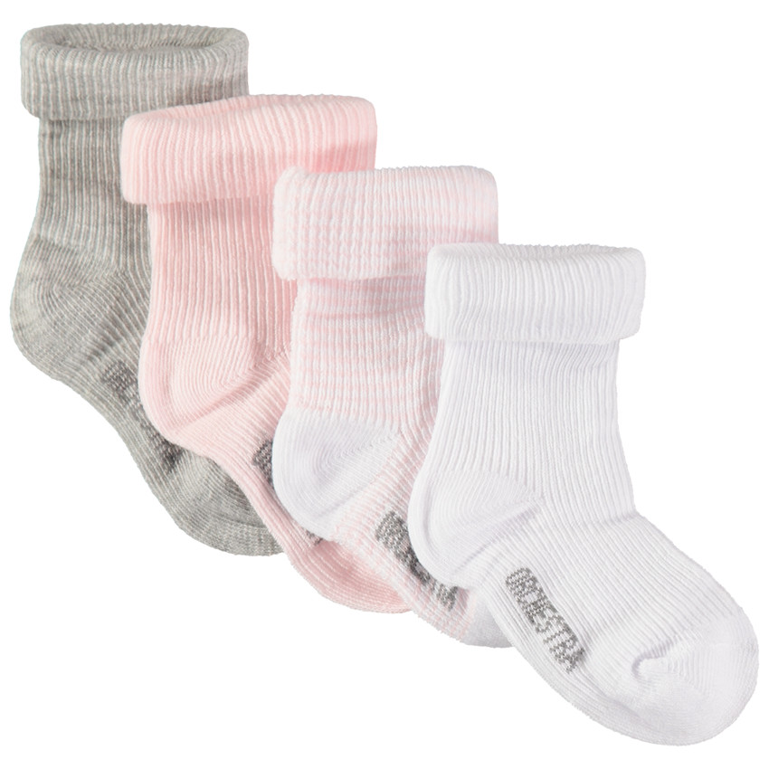 Juego de 4 pares de calcetines de punto acanalado.  Additional Juego de 4 pares de calcetines de punto acanalado.
