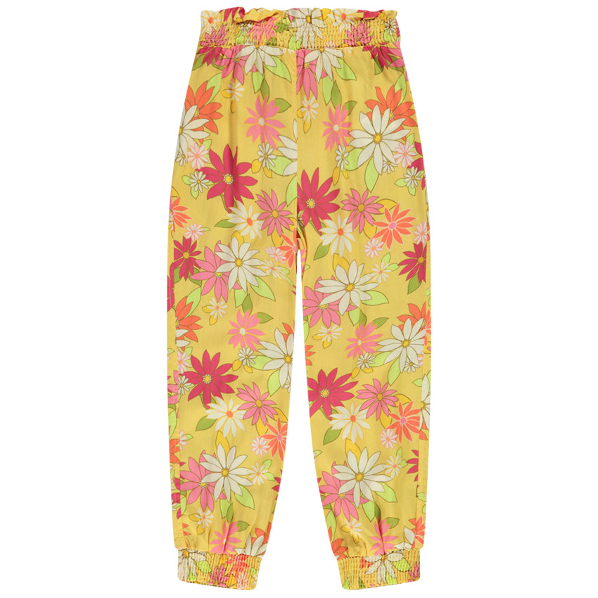 Pantalón fluido estampado floral para niña 