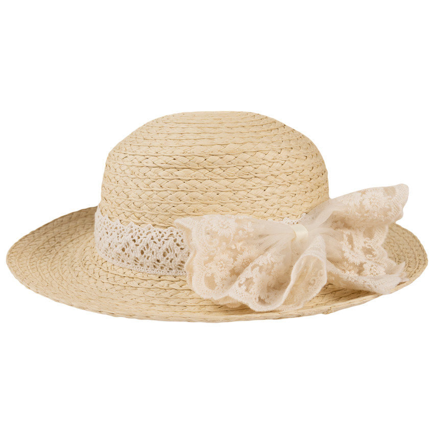 Sombrero de paja con gran lazo de fantasía para niña  Additional Sombrero de paja con gran lazo de fantasía para niña