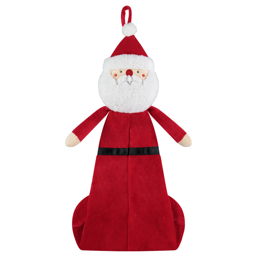 Funda de pijama de terciopelo con forma de Papá Noel 