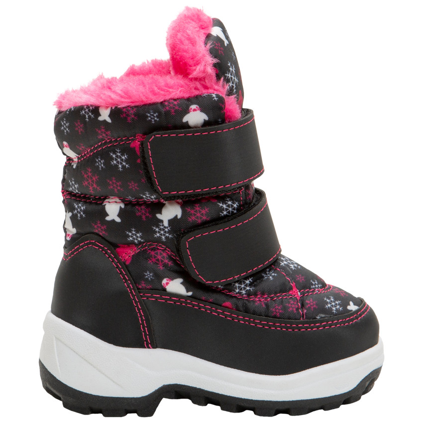 Botas de nieve con estampado de copos all-over y velcros del 20 al 23 