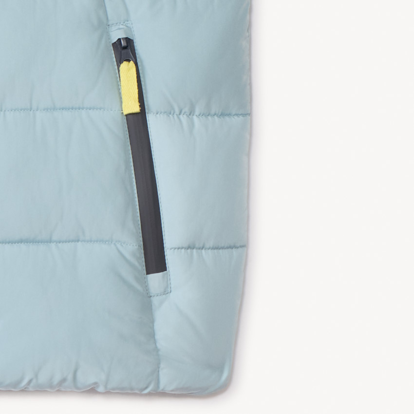 Chaleco acolchado con capucha bicolor para niño 