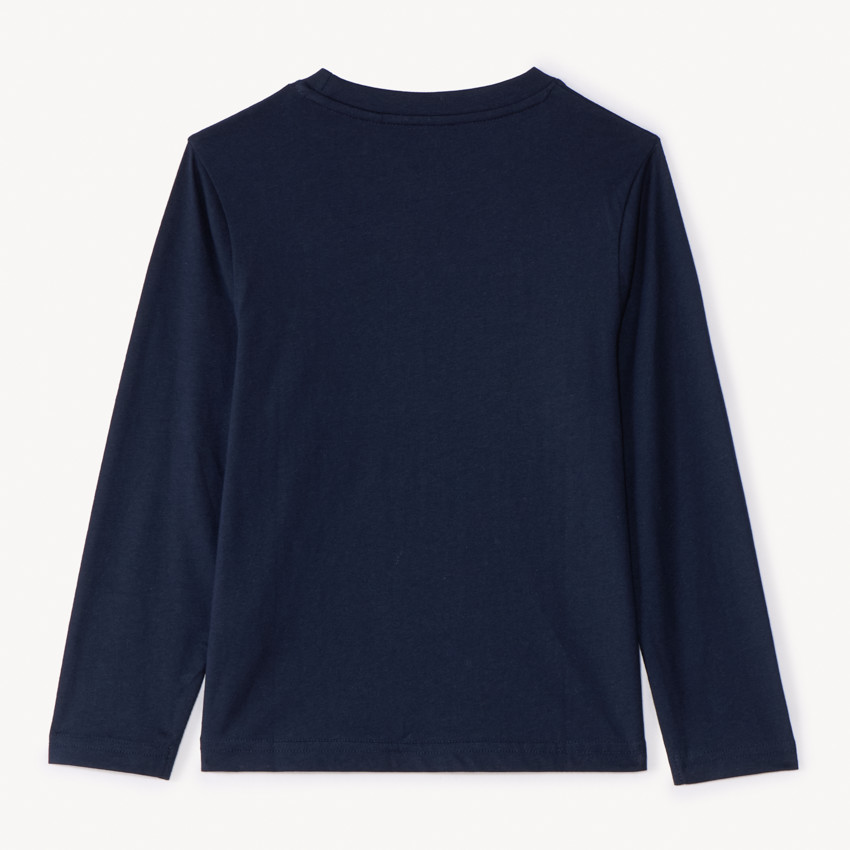 Camiseta de manga larga con estampado fotográfico para niño. 