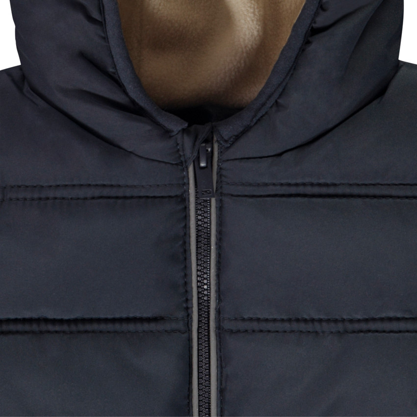 Plumífero acolchado con forro micropolar para bebé niña 